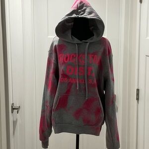 Rockstar Pink and Gray Tie-Dye Hoodie & Sweatpants
